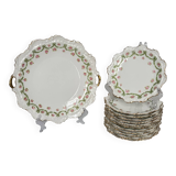 Limoges Cake Plates and Dessert Plates | Ribbons, Bows and Roses