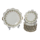 Plat à Gâteau et Assiettes à dessert Limoges | Rubans, Nœuds et Roses