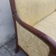 Vintage bench empire mahogany dolphin heads