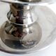 Vintage stainless steel and crystal flower stand