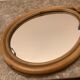 Miroir à main bambou osier rotin vintage