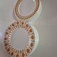 Set of 17 vintage Sarreguemines plates – Capri Ligoin model – orange