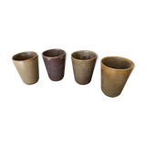 Tasses en grès anciennes Digoin