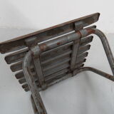 Ensemble industriel de 2 tables d’appoint métalliques
