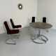 Set of 4 tubular chairs, Italian design, 70s vintage, Cantilever