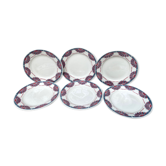 Flat plates old art deco pattern