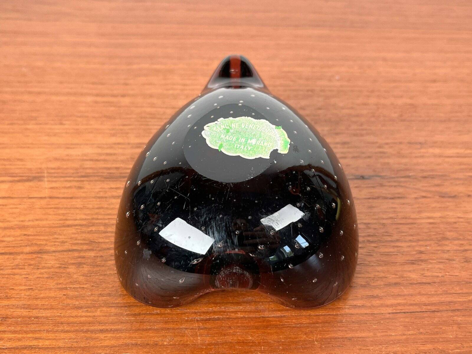 Vintage Italian Bullicante Ashtray in Murano Glass, 1970s