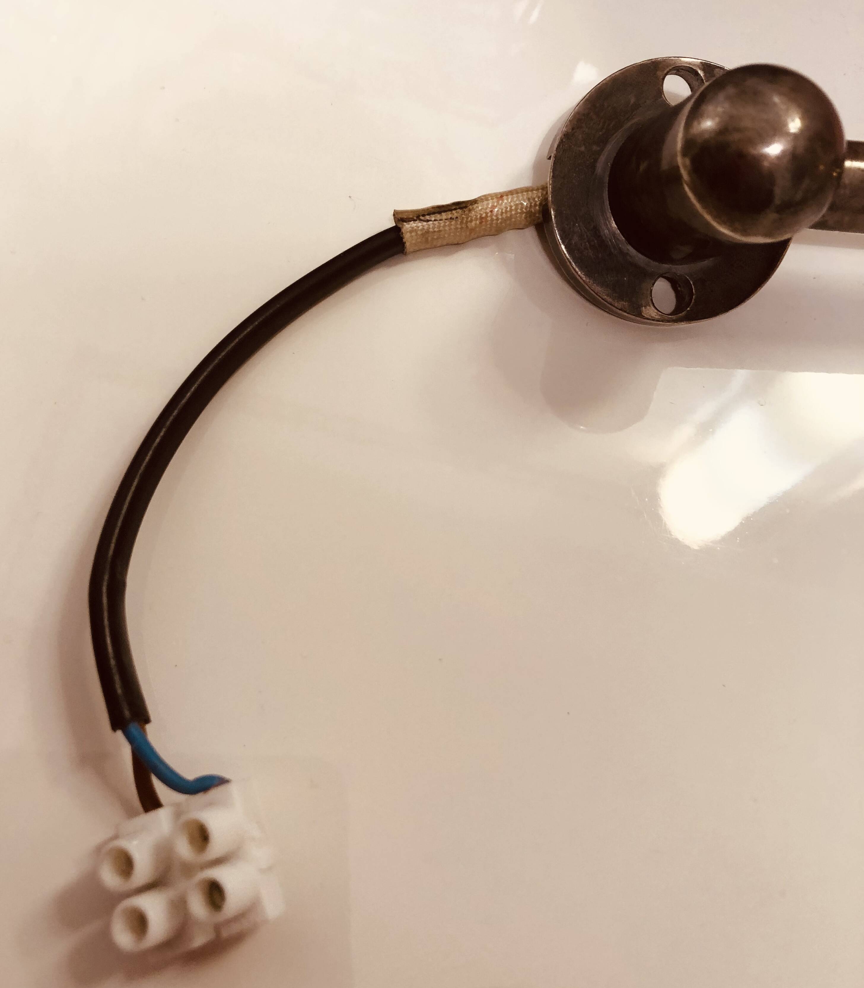 Articulated wall light in patinated nickel Chehoma 1987