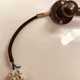 Articulated wall light in patinated nickel Chehoma 1987