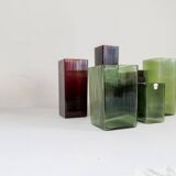 Mid-Century Collection of Seven "Ice" Vases by Gullaskruf, Sweden, 1960s