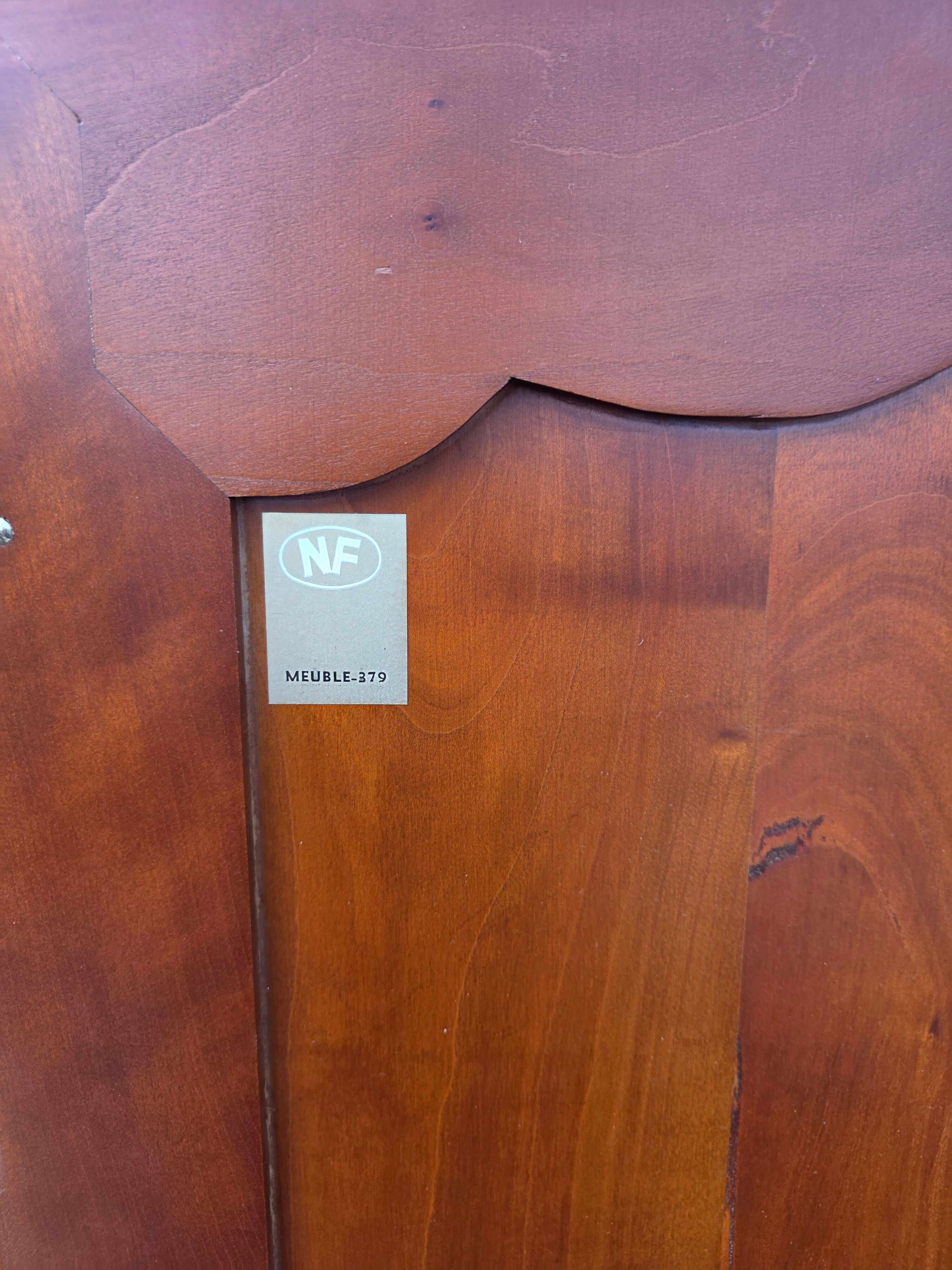 3 Louis XV style wardrobe doors in solid cherry wood
