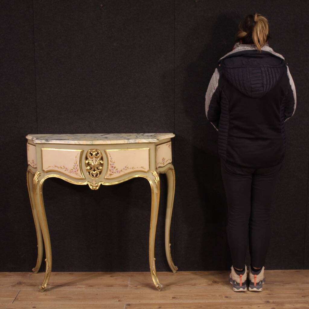 Mid-20th century Italian lacquered console table