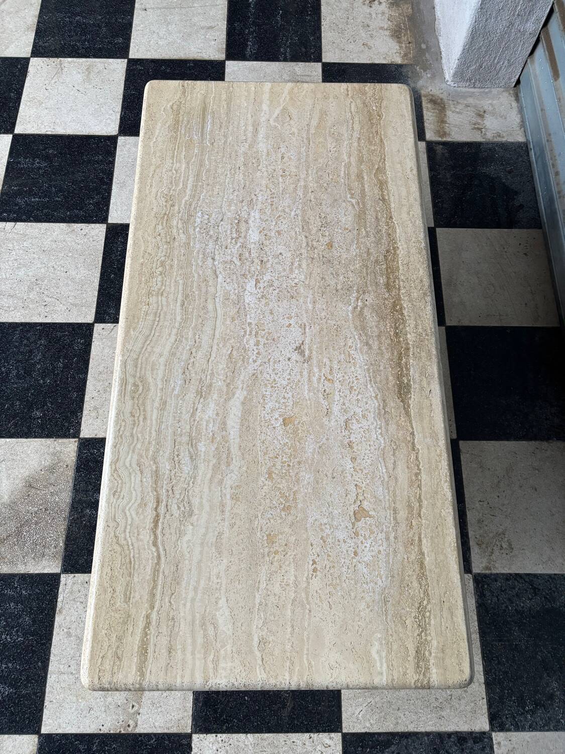 Vintage travertine coffee table