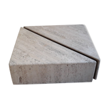 Coffee table in travertine