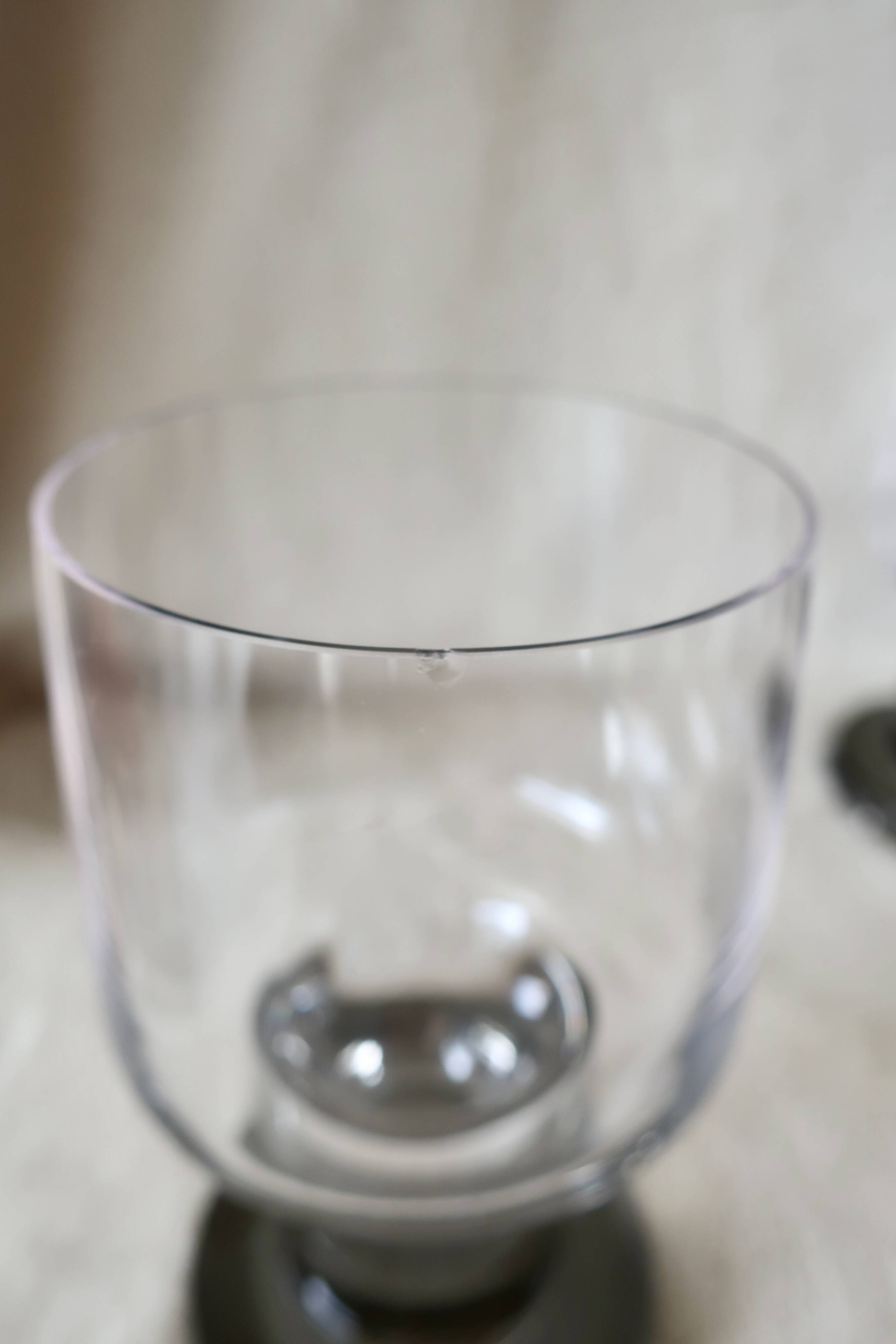 8 Scandinavian Drinking Glasses in Crystal 1970s