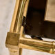 Brass coffee table, set of 3