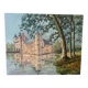 Francis Sachy "Château de Trécesson, Morbihan" oil on panel