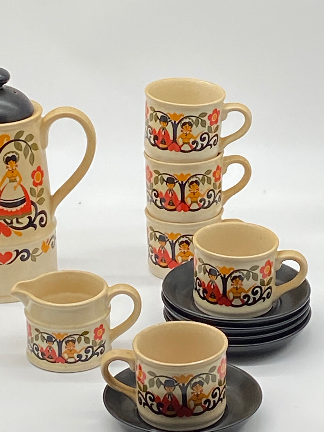 Vintage Sadler England coffee service 1970s