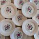 Set of 13 flat plates - hand-painted - Sarreguemines