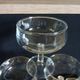 6 antique champagne glasses