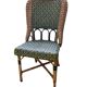 4 vintage rattan and bamboo chairs