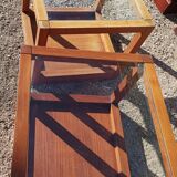 Glass top side tables