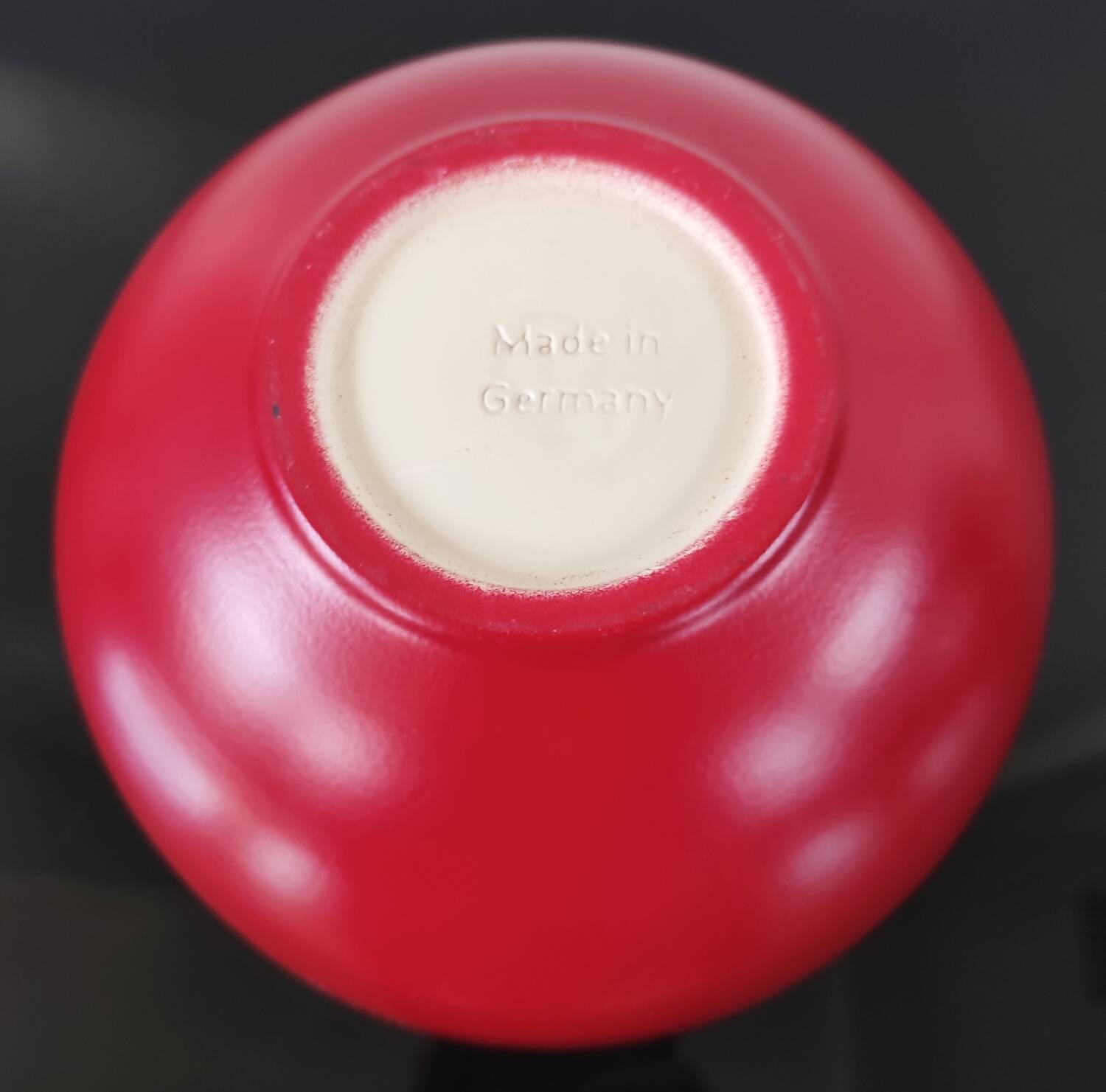 Vintage red ceramic bowl/cup - Made in Germany (1970s)