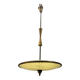 Vintage Bronze & Glass Light Pendant Light, 1950s