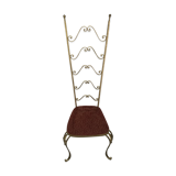 Chaise en fer forgé doré, Pierre Luigi Colli