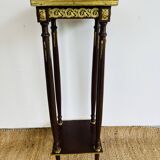 Sellette en bois et laiton doré de style Napoléon III