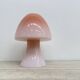 Peil & Putzer pink glass mushroom table lamp, 1970s