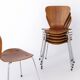 Set of 6 Vintage Stacking Chairs, 1960s, Teak - German Design