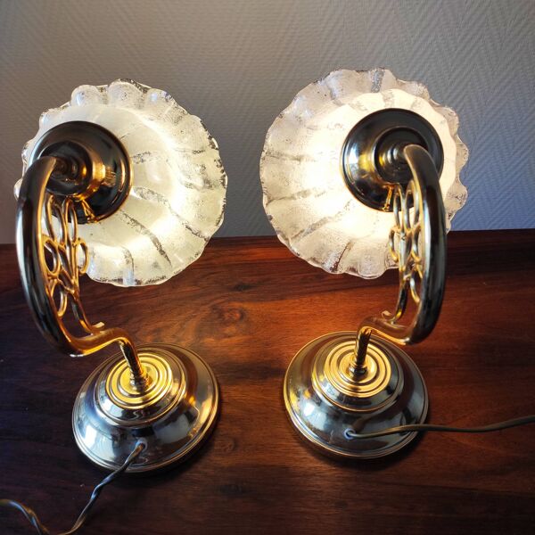Paire de lampes vintage Italy