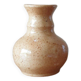 Vas en grès émaillé beige