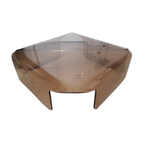 Table basse plexiglas fumé