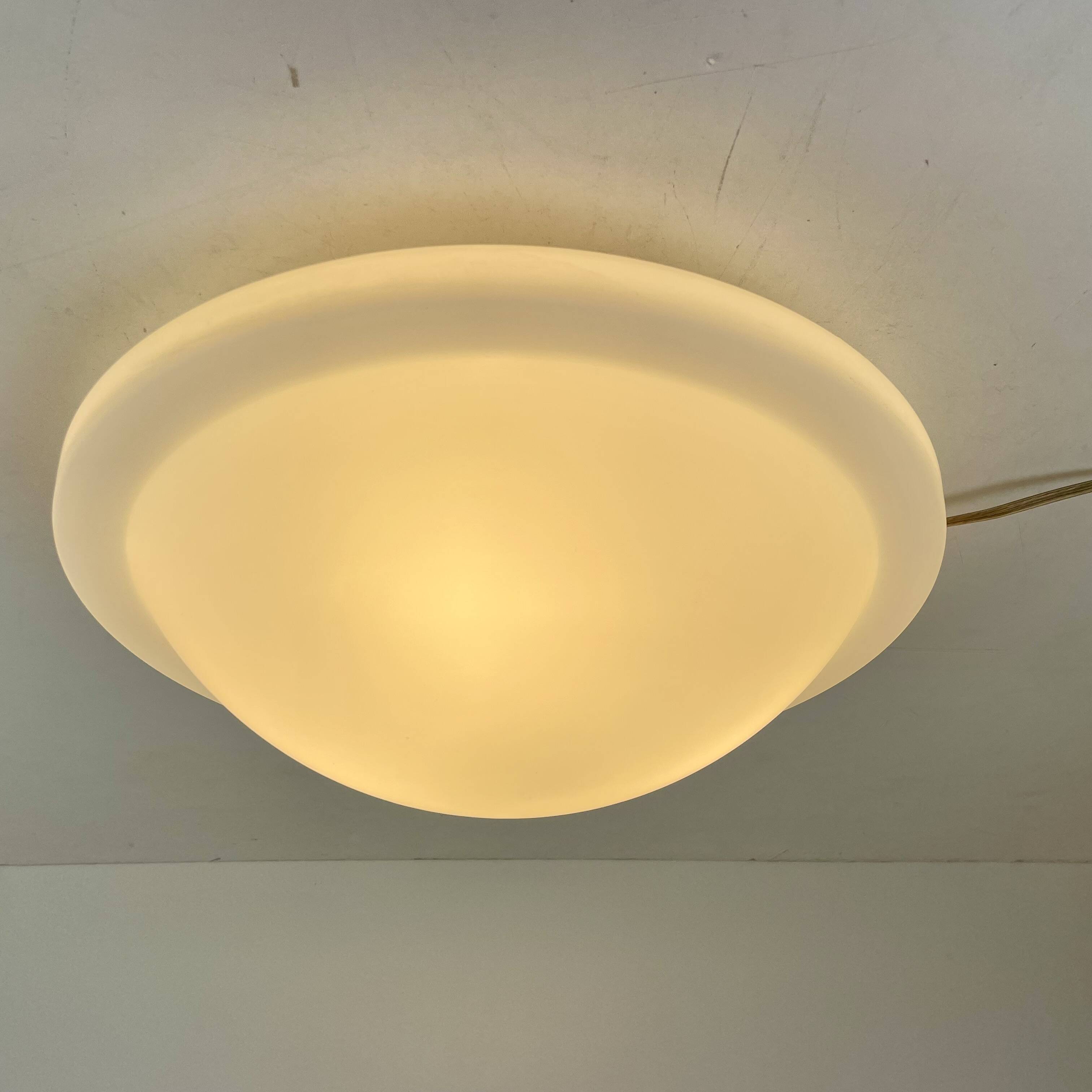 Opaline Ceiling Lamp by Peill+Putzler, Germany, 1980s