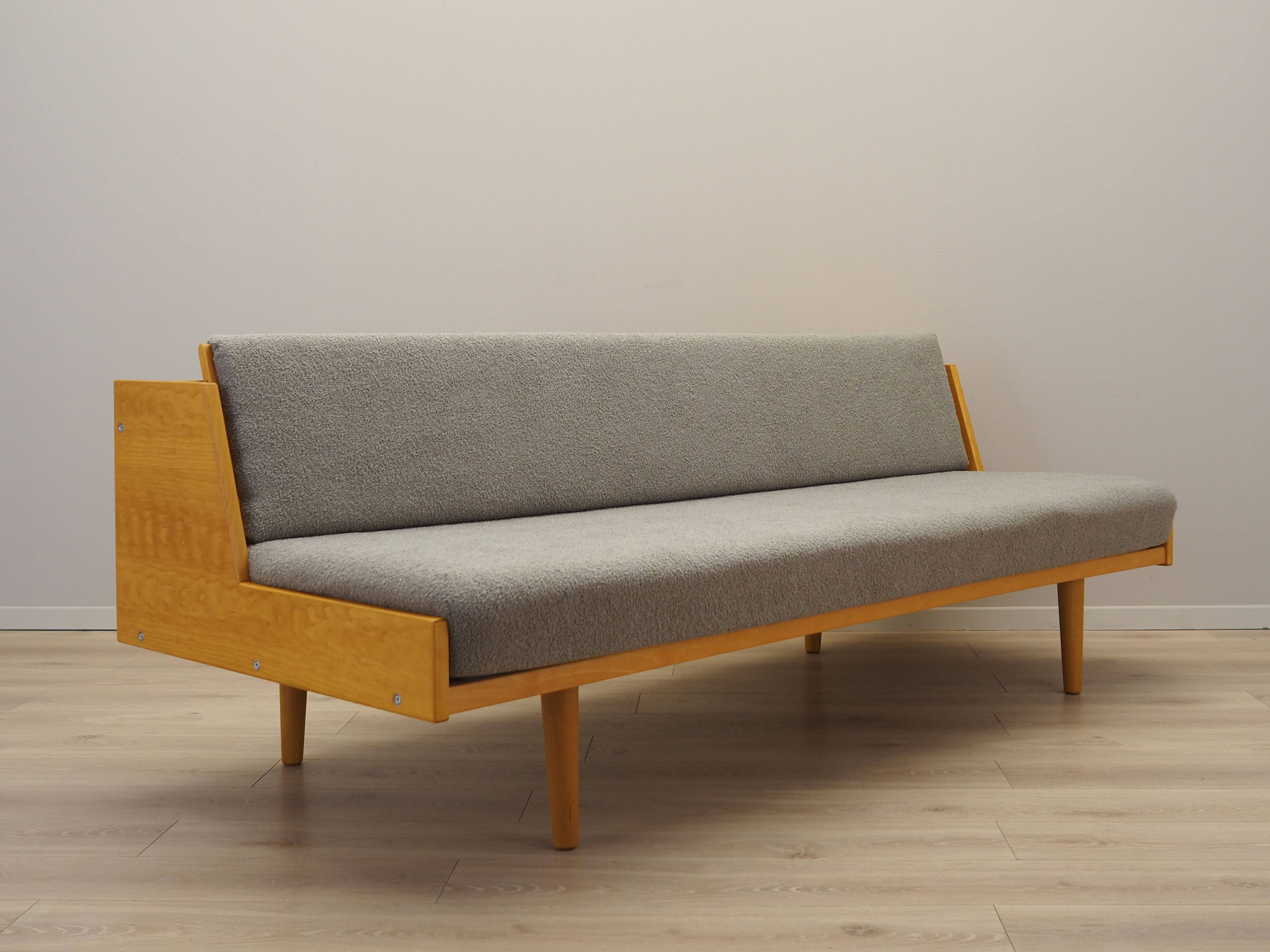 Beech sofa, Danish design, 1960s, designer: Hans. J. Wegner, manufacture: G