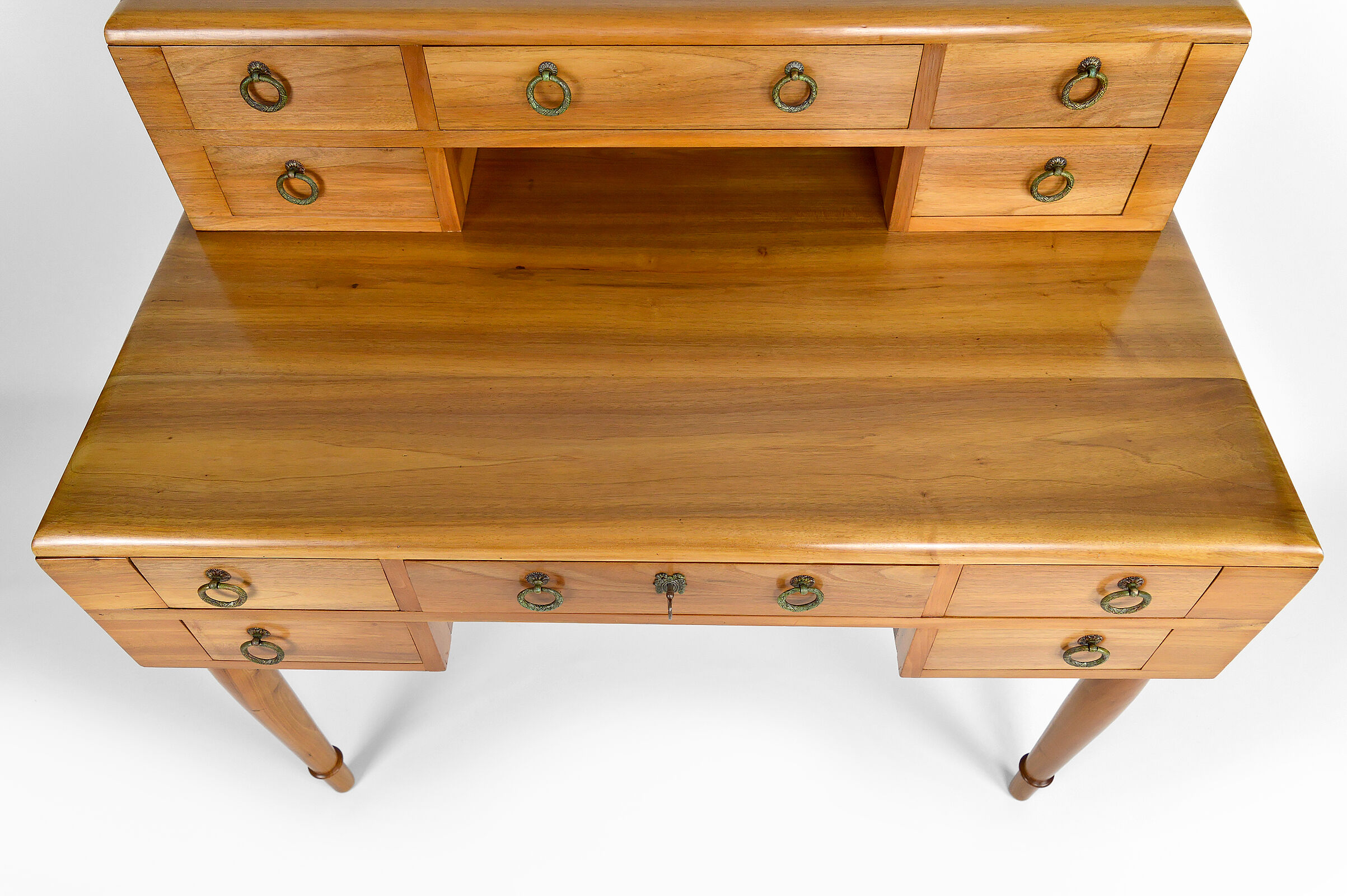 Art Deco walnut desk, France, circa 1940