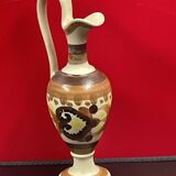 ewer soliflore vase in Quimper earthenware 19 cm