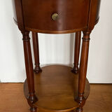 Cherry wood pedestal table