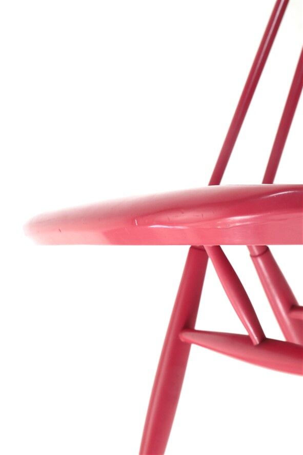 Asko / Ilmari Tapiovaara "Mademoiselle" spindle-back armchair / mid-century modern design / Finland / 1950s-60s