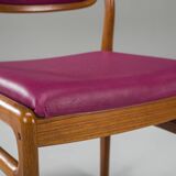 4 chaises en teck par Johannes Andersen pour Uldum