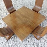 Square art deco pedestal table