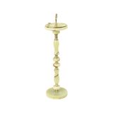 Decorative Vintage Standing Ashtray Made of Brass and Onyx Marble