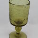 Bougeoir à pied en verre bullé de Biot vert