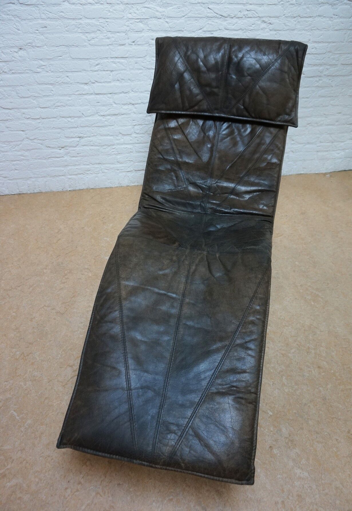 Swedish Leather Skye Lounge Chair by Tord Björklund for Ikea, 1970s