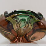 Mid-century Ashtray from Metallurgical Glass,by Glasswork Novy Bor,1960's.