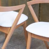 Ensemble de 4 chaises art déco restaurées