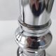 Paire de lampes vintage en marbre & acier 1970