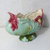 Old barbotine small earthenware planter